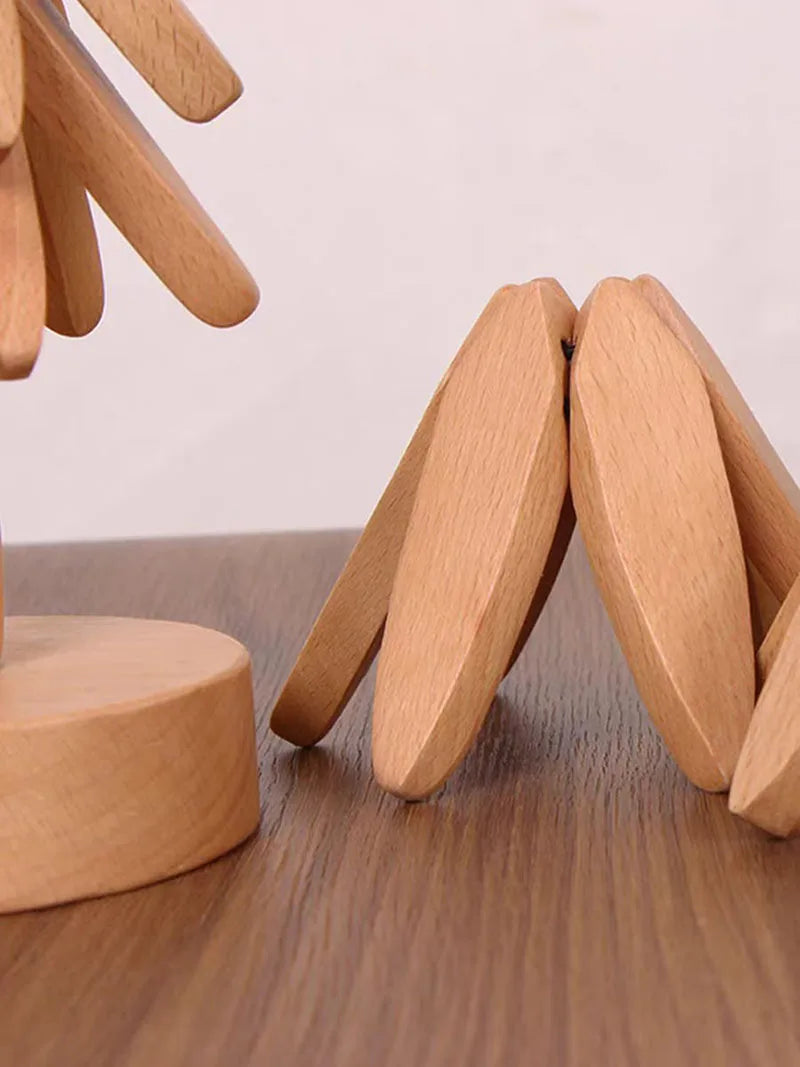 Sous tasse bois noyer rangement socle forme arbre décoration intérieur original service à thé goûter écologique durable - lebois-eco.com