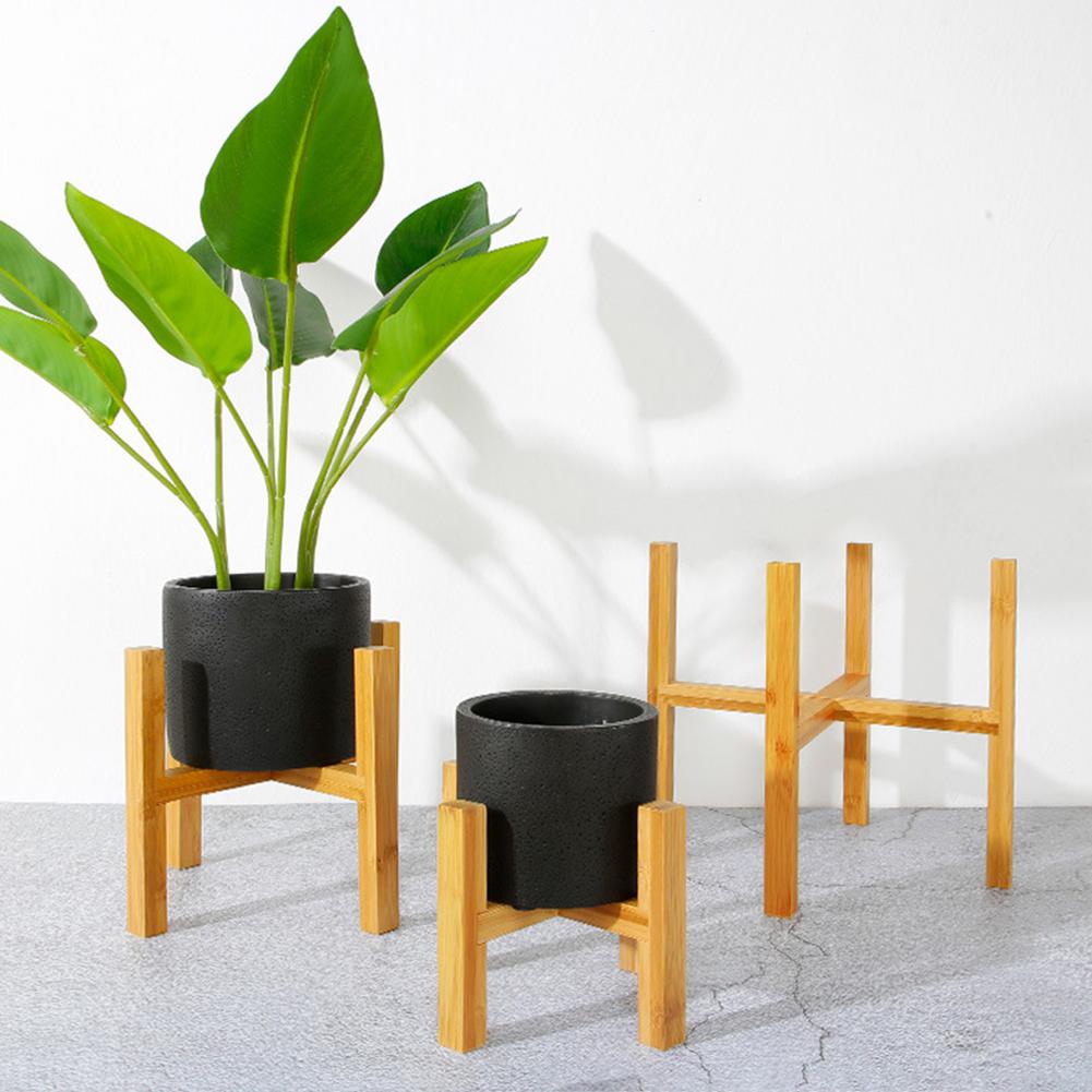Support bois bambou démontable pot fleur plante solide durable décoration intérieur naturel maison jardin printemps été saison jardiner environnment écologique responsable renouvelable - lebois-eco.com