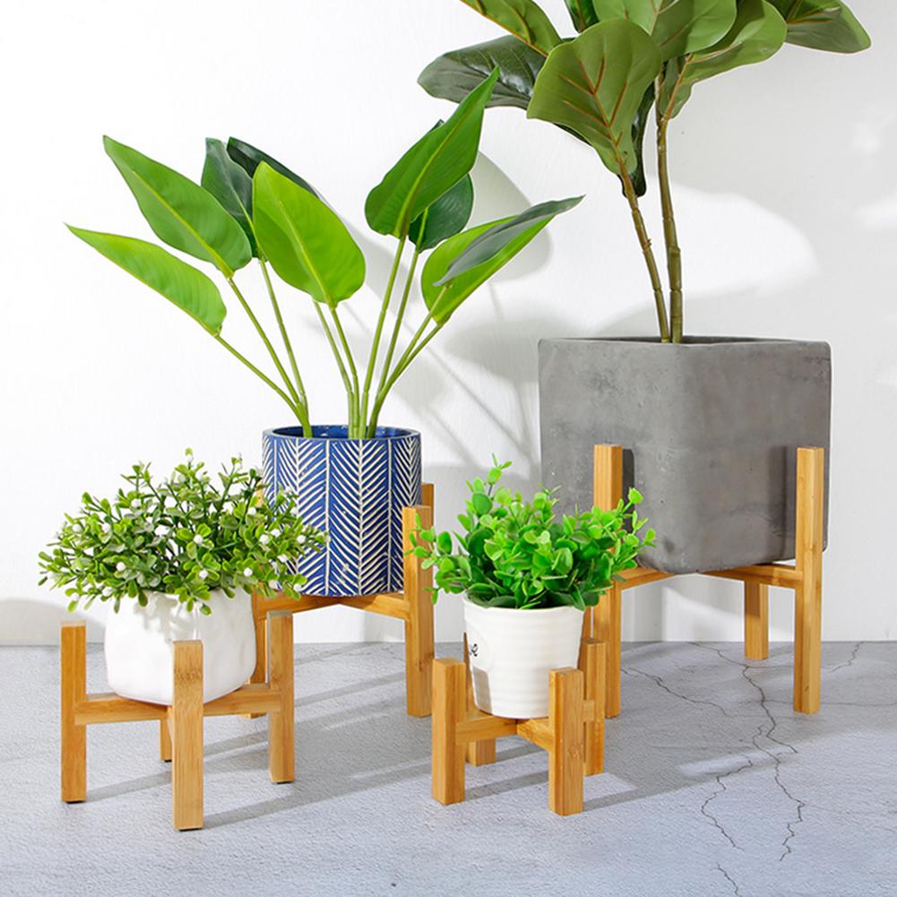 Support bois bambou démontable pot fleur plante solide durable décoration intérieur naturel maison jardin printemps été saison jardiner environnment écologique responsable renouvelable - lebois-eco.com