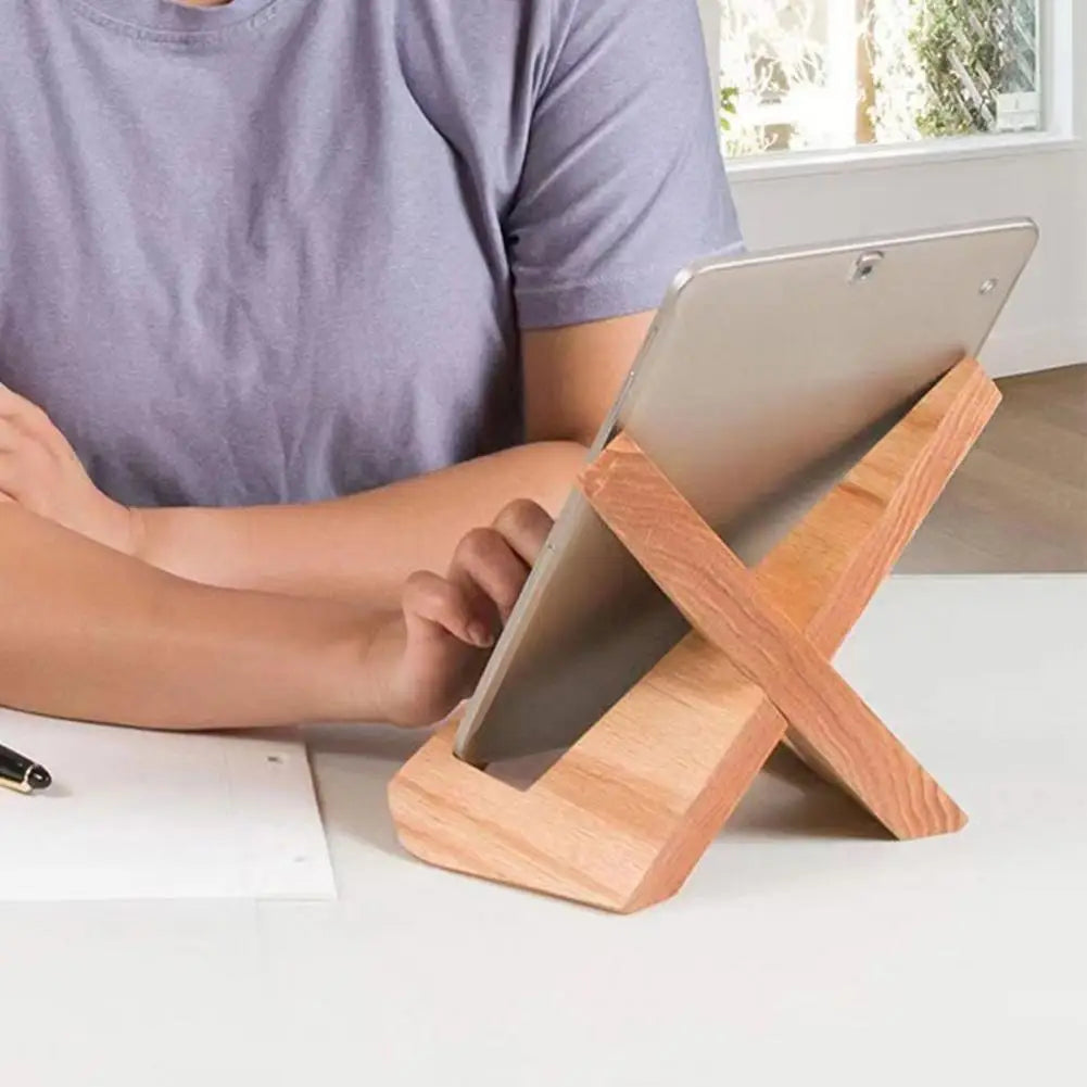 Support bois porte livre recettes cuisine tablette ipad apple présentoir lecture art décoration maison intérieur écologique durable - lebois-eco.com