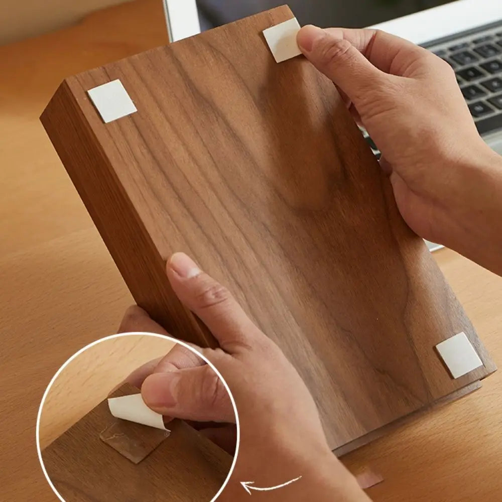 Tiroir rangement caché en bois bambou noyer à coller sous bureau table maison décoration intérieur écologique durable - lebois-eco.com