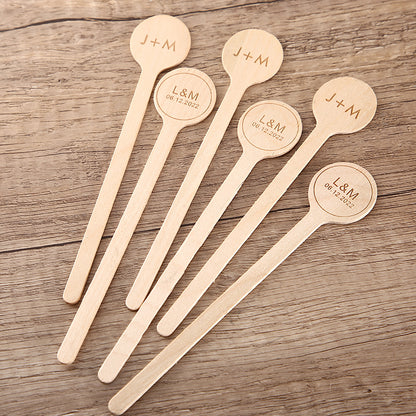 Touilleur agitateur boisson cocktail mix bois personnalisable custom gravure laser logo bar entreprise discothèque mariage anniversaire environnement écologie renouvelable responsable - lebois-eco.com