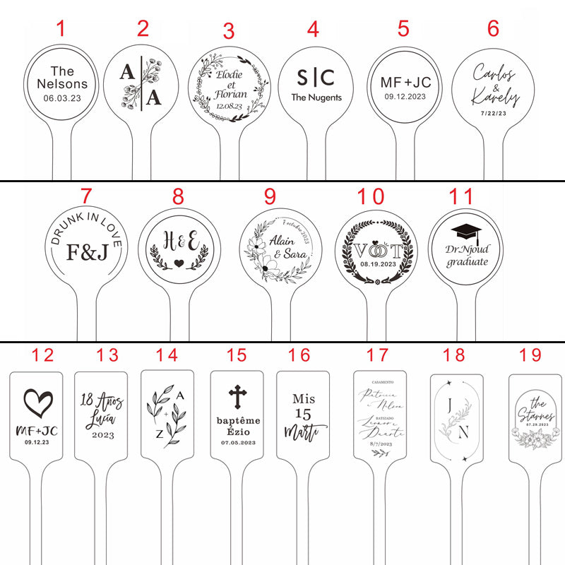 Touilleur agitateur boisson cocktail mix bois personnalisable custom gravure laser logo bar entreprise discothèque mariage anniversaire environnement écologie renouvelable responsable - lebois-eco.com