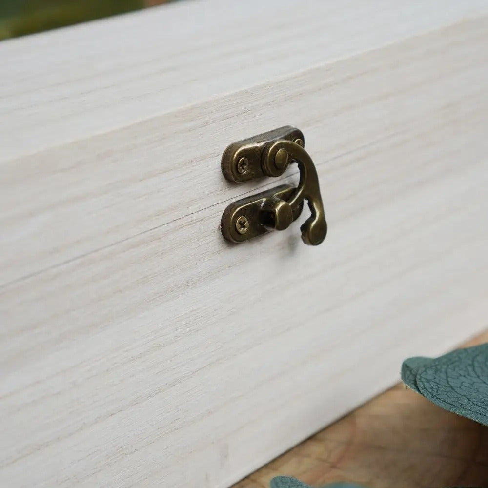 Boîte en bois personnalisée pour bouteille de Champagne idée cadeau fermoir métal