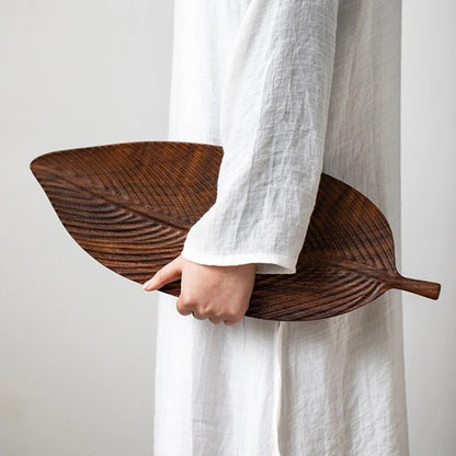 Plateau de présentation en bois style japonais