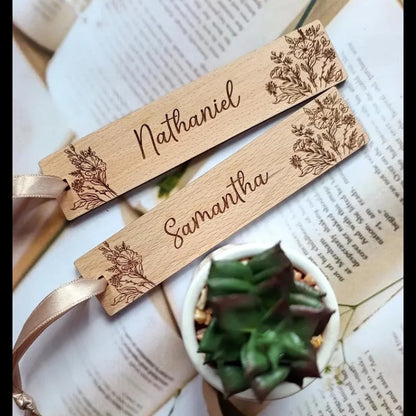 Porte-noms de table en bois naturel pour décoration élégante de mariage
