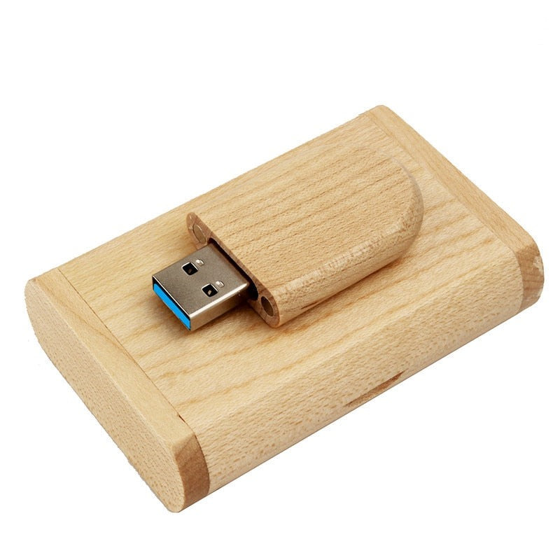 Coffret clé usb 3.0 bois noyer érable rose bambou personnalisable personnalisé logo prénom entreprise cadeau high tech anniversaire film mp3 photo fichier renouvelable écologique responsable environnement - lebois-eco.com