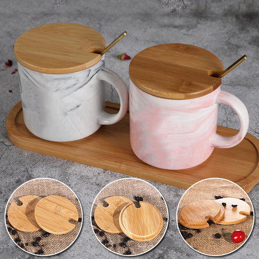 Couvercle couvre tasse mug bois bambou café thé boisson chaude tea time cup environnement écologie responsable renouvelable - lebois-eco.com