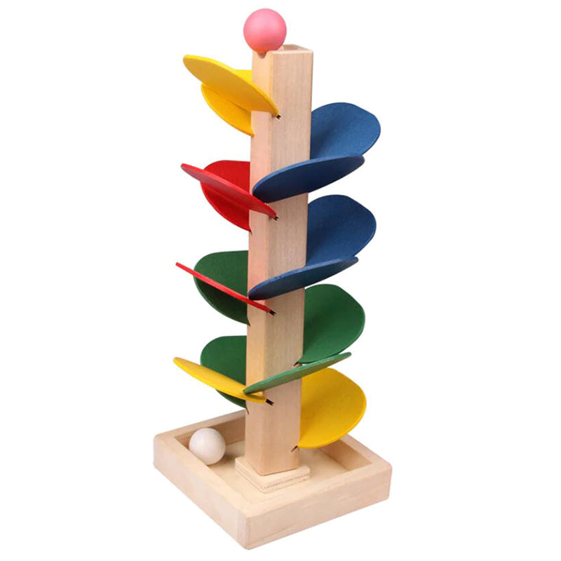 Jouets Montessori en bois pour enfants : Arbre à pommes avec chute de balles, po Jouets Montessori en bois pour enfants : Arbre à pommes avec chute de balles, po
