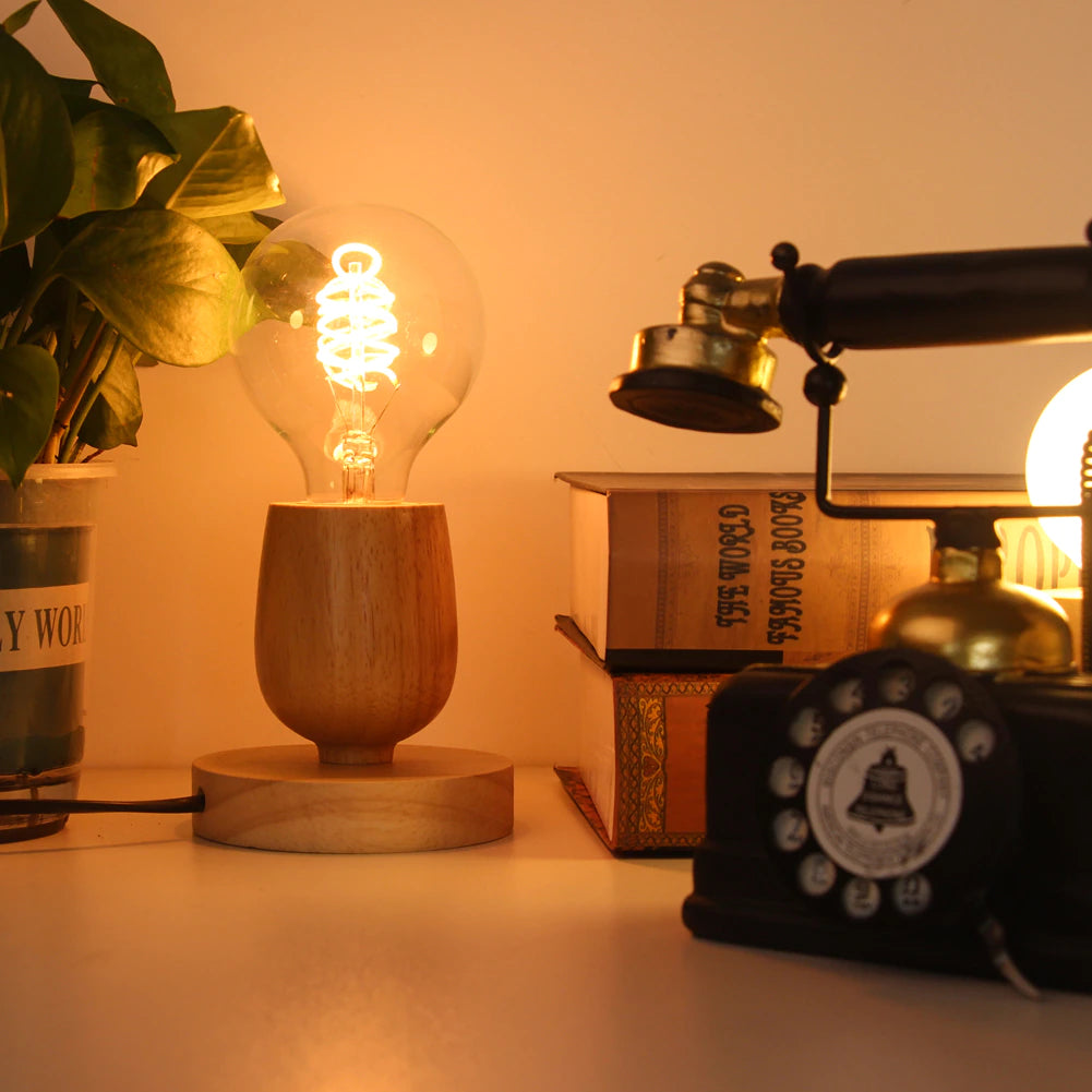 Lampe de chevet bois VOITURE - vert, Linge de maison et décoration