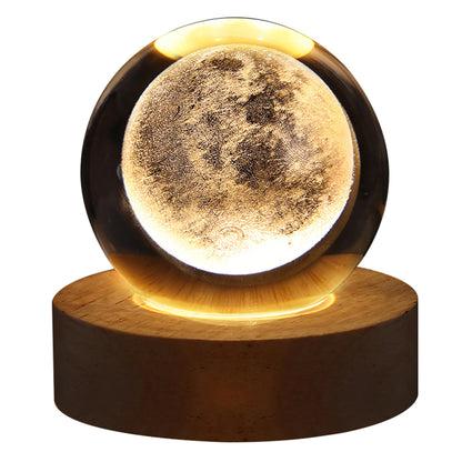 Lampe / veilleuse de chevet « Galaxie » gravure 3D