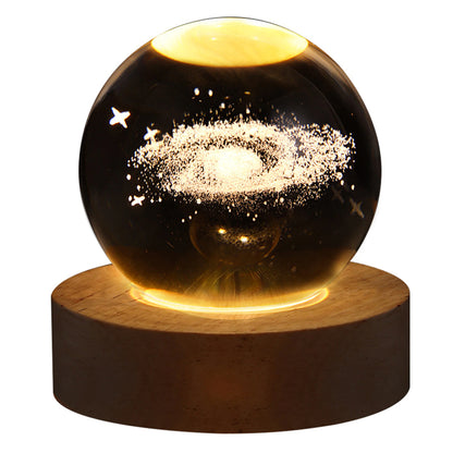 Lampe / veilleuse de chevet « Galaxie » gravure 3D