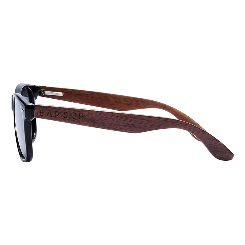 Lunettes soleil bois noyer naturel bambou polarisé uv400 unisex TAC box rangement microfibre été vacances style rétro wayfarer rayban mode beauté accessoires écologie environnement renouvelable responsable - lebois-eco.com.jpg