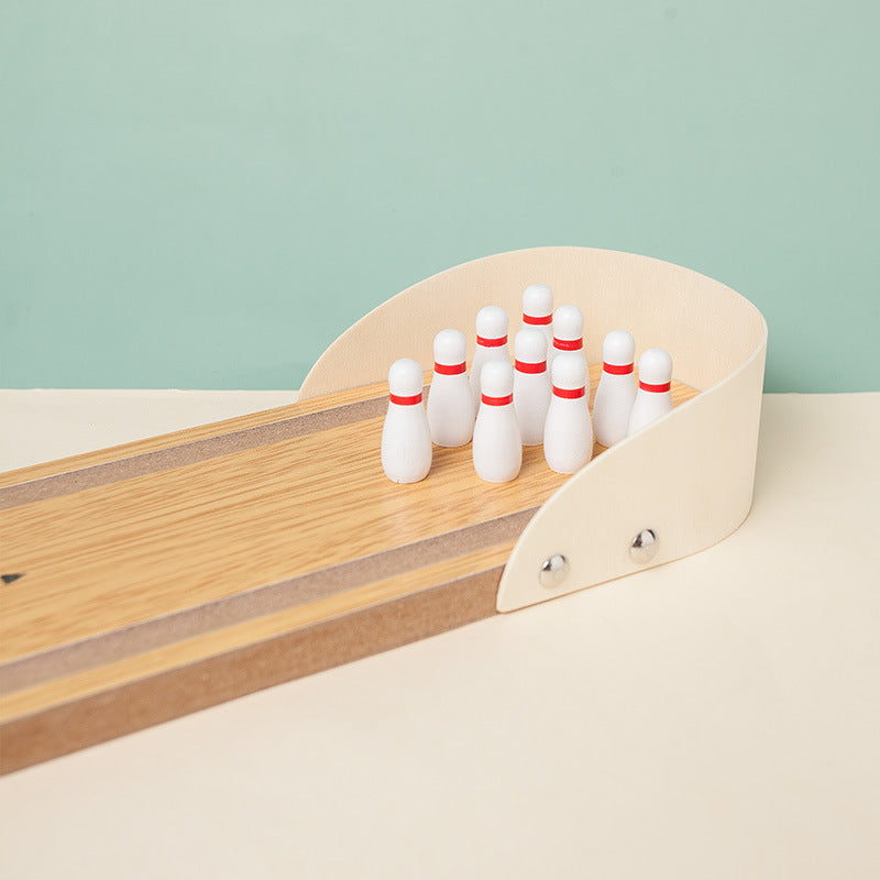 Mini bowling bois bambou quille bille kit complet jouet jeu enfant cadeau noël anniversaire environnement écologique responsable renouvelable - lebois-eco.com