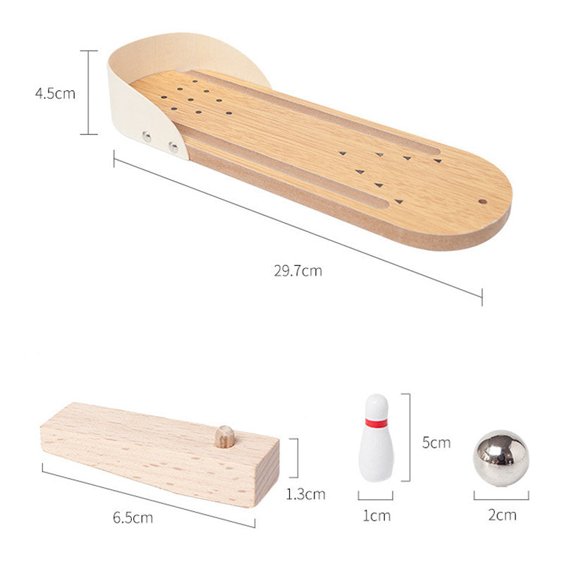 Mini bowling bois bambou quille bille kit complet jouet jeu enfant cadeau noël anniversaire environnement écologique responsable renouvelable - lebois-eco.com