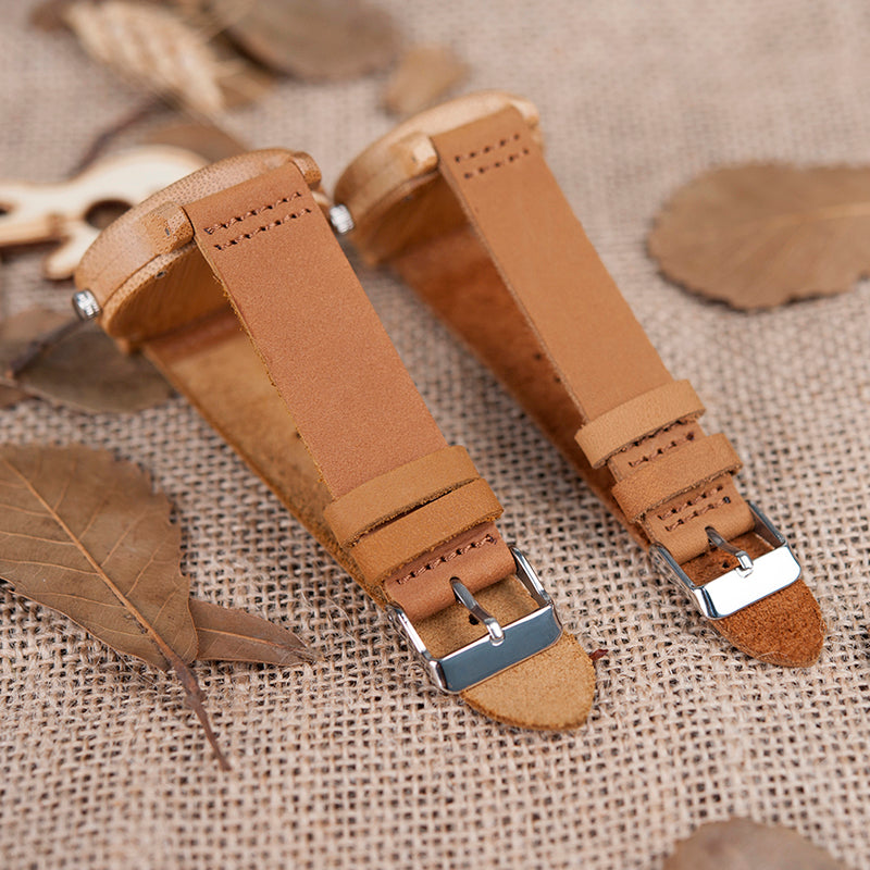 Montre homme femme bambou bracelet cuir véritable quartz miyota chic bijoux naturel environnement écologique responsable renouvelable bois - lebois-eco.com