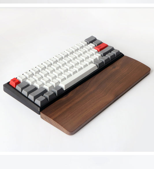 Repose poignet clavier bois noyer ergonomique élégant gamer travail Apple Macbook Pro écologique responsable renouvelable environnement - lebois-eco.com