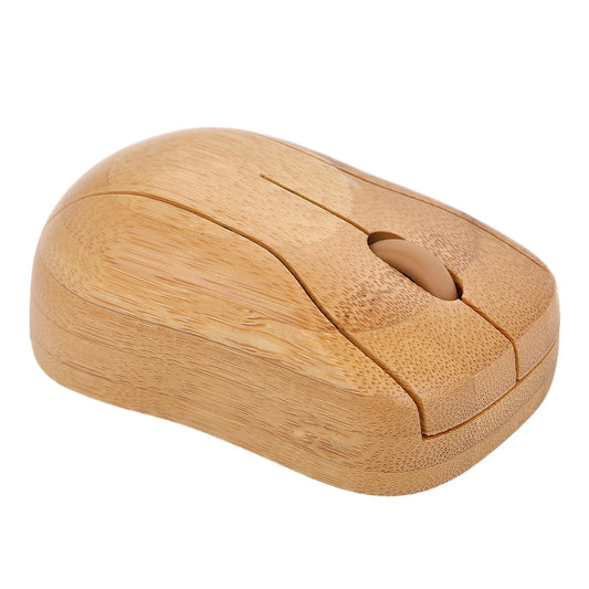 Souris sans fil wireless 2.4ghz bambou naturel optique usb ergonomique écologique responsable environnement - lebois-eco.com