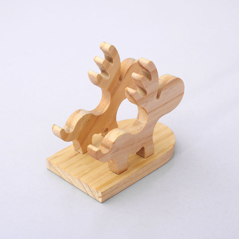 Support téléphone mobile universel bois bambou animaux cerf apple iPhone mac samsung redmi xiaomi google sony huawei pixel oppo écologique renouvelable environnement éco responsable - lebois-eco.com