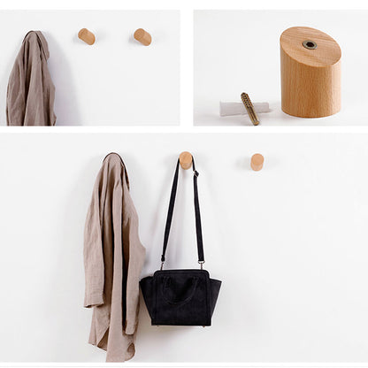 Porte-manteau mural en bois